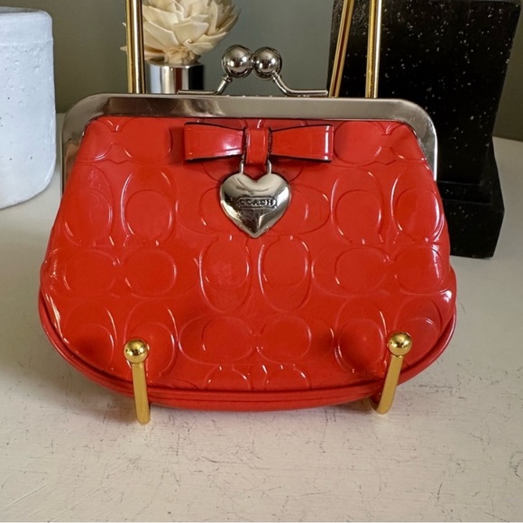 Coach rare, vintage kiss-lock coin purse, EUC - Picture 2 of 7